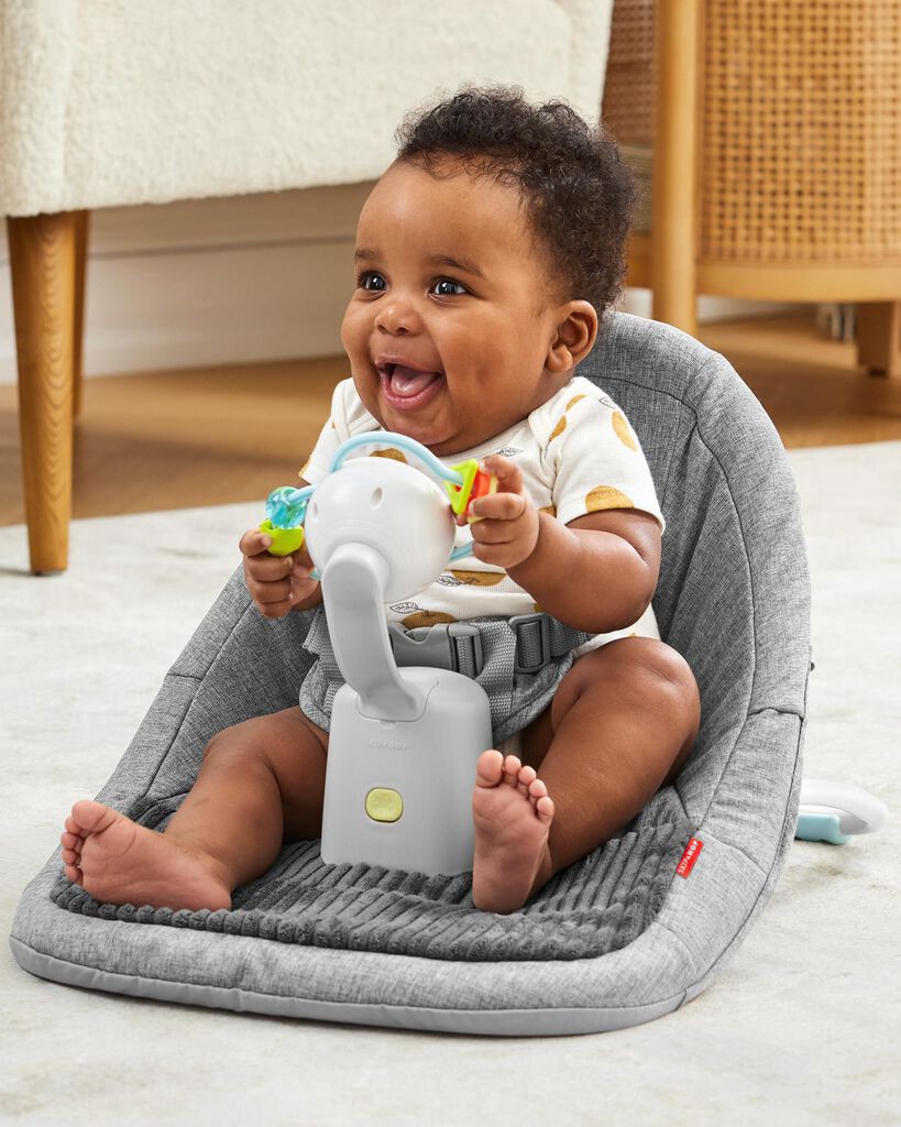 slide 3 of 5, Skip Hop Silver Lining Cloud Upright Activity Floor Seat - Grey, 1 ct