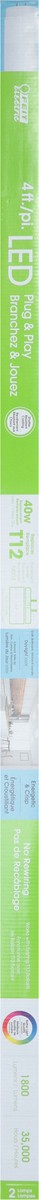 slide 2 of 11, Feit Electric 40 Watts LED Daylight Plug & Play Lamps 4 Feet 2 ea, 2 ct