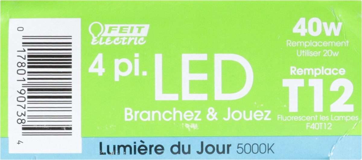 slide 6 of 11, Feit Electric 40 Watts LED Daylight Plug & Play Lamps 4 Feet 2 ea, 2 ct