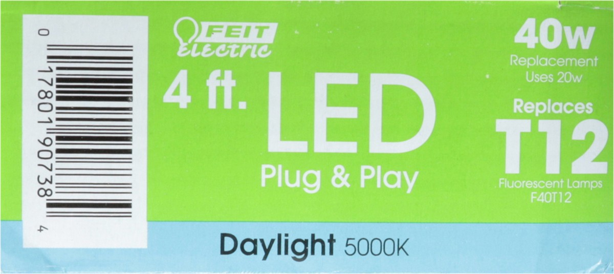 slide 8 of 11, Feit Electric 40 Watts LED Daylight Plug & Play Lamps 4 Feet 2 ea, 2 ct