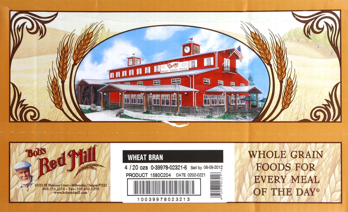 slide 3 of 4, Bob's Red Mill Wheat Bran, 20 oz