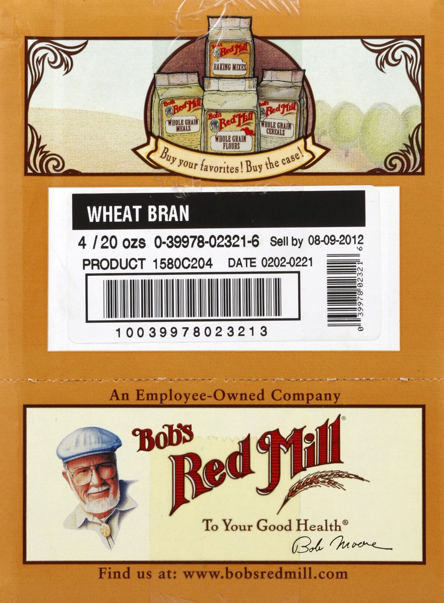 slide 4 of 4, Bob's Red Mill Wheat Bran, 20 oz