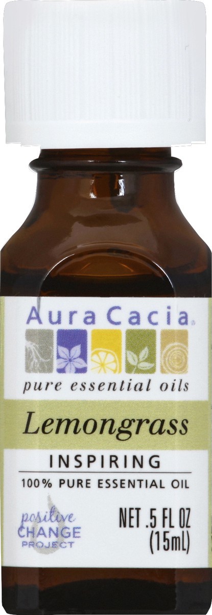 slide 3 of 3, Aura Cacia Aura Esntl Oil Lemongrs, 0.5 fl oz