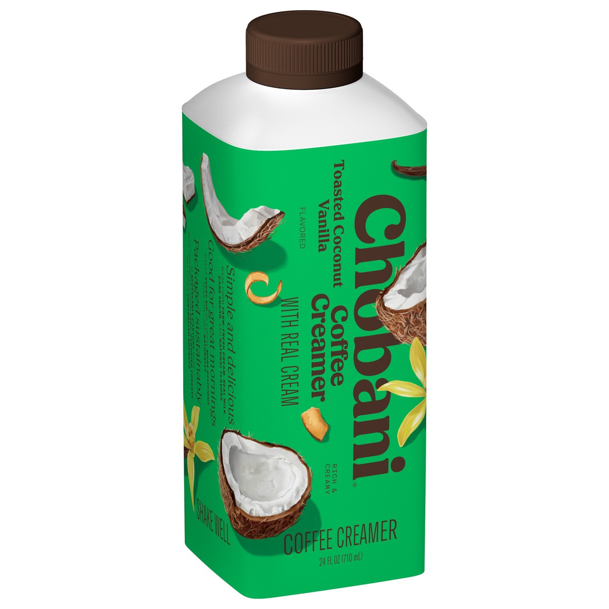 slide 4 of 12, Chobani Coffee Creamer Toasted Coconut Vanilla 24 fl oz, 24 fl oz
