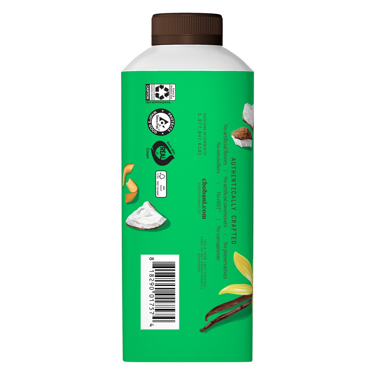 slide 10 of 12, Chobani Coffee Creamer Toasted Coconut Vanilla 24 fl oz, 24 fl oz