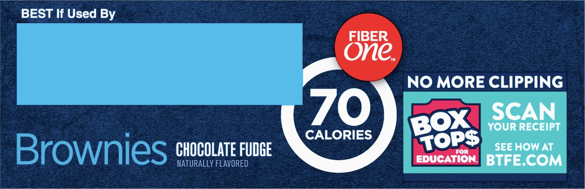 slide 9 of 9, Fiber One 70 Calorie Brownies, Chocolate Fudge, Snack Bars, 6 ct, 6 ct