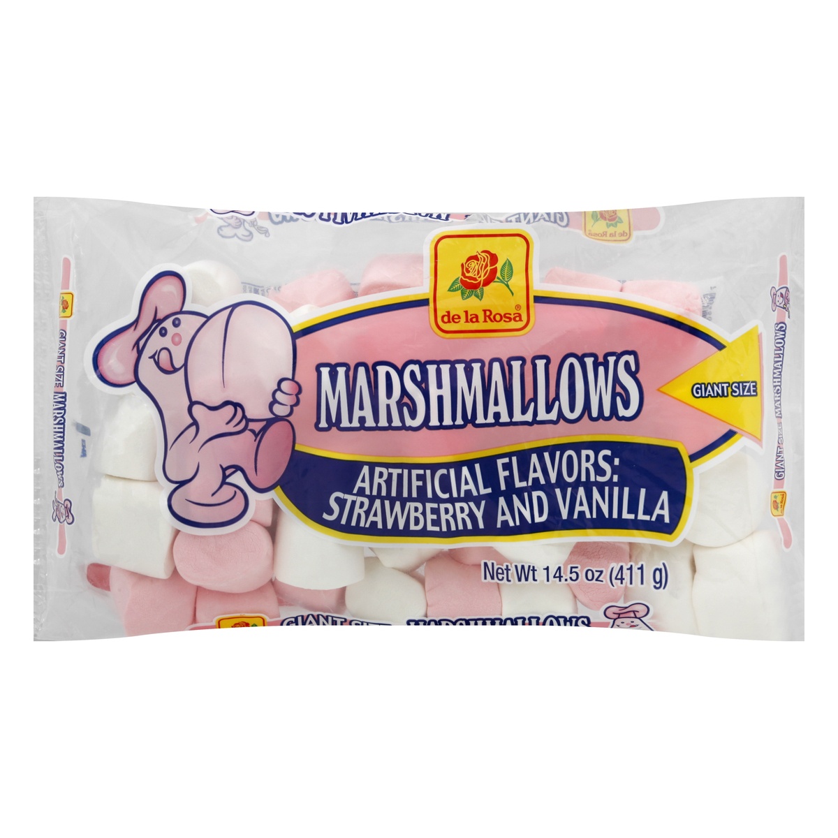 slide 1 of 1, De la Rosa Strawberry & Vanilla Marshmallows, 14.5 oz