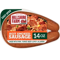 Hillshire Farm Hot Smoked Sausage, 14 oz.