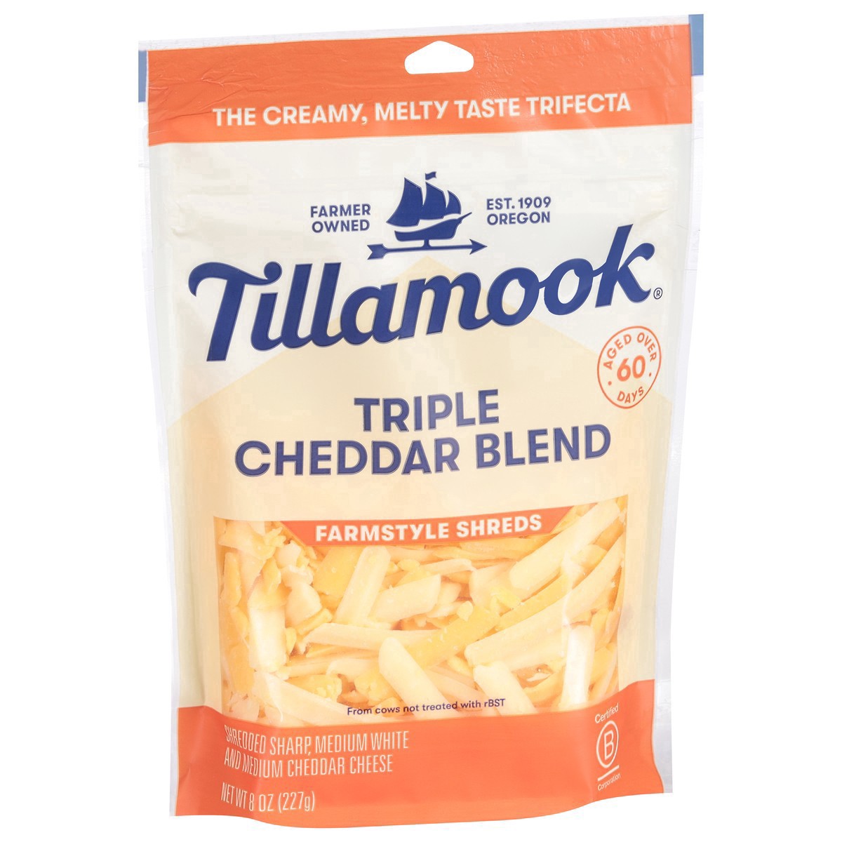 slide 11 of 17, Tillamook Farmstyle Shreds Triple Cheddar Blend Cheese 8 oz, 8 oz