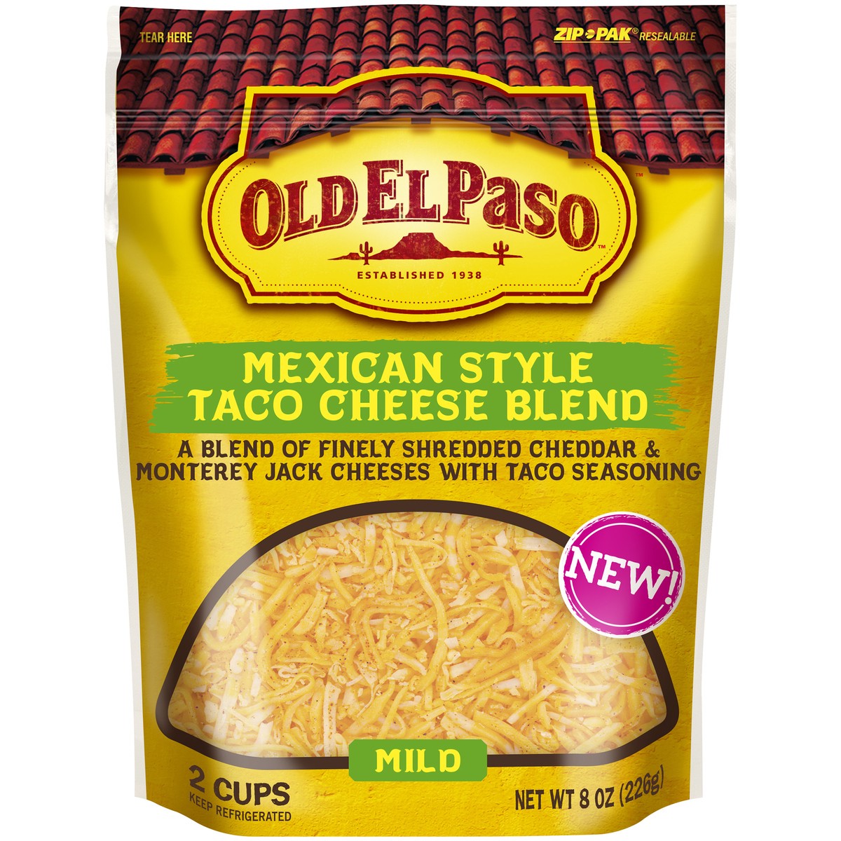 slide 3 of 5, Old El Paso Cheese, 8 oz