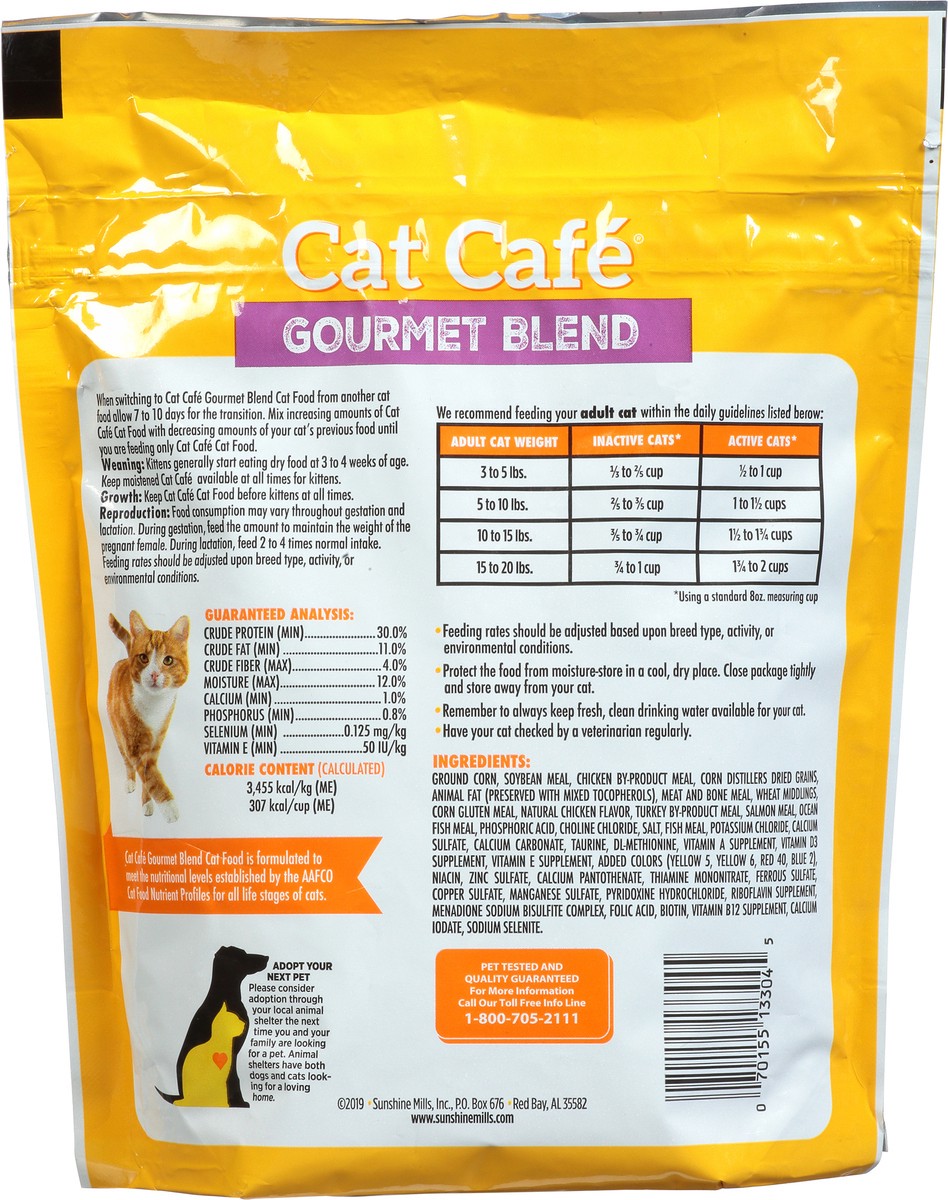 slide 6 of 11, Cat Cafe Gourmet Blend Chicken, Turkey, Salmon & Ocean Fish Flavors Cat Food 15 oz, 15 oz