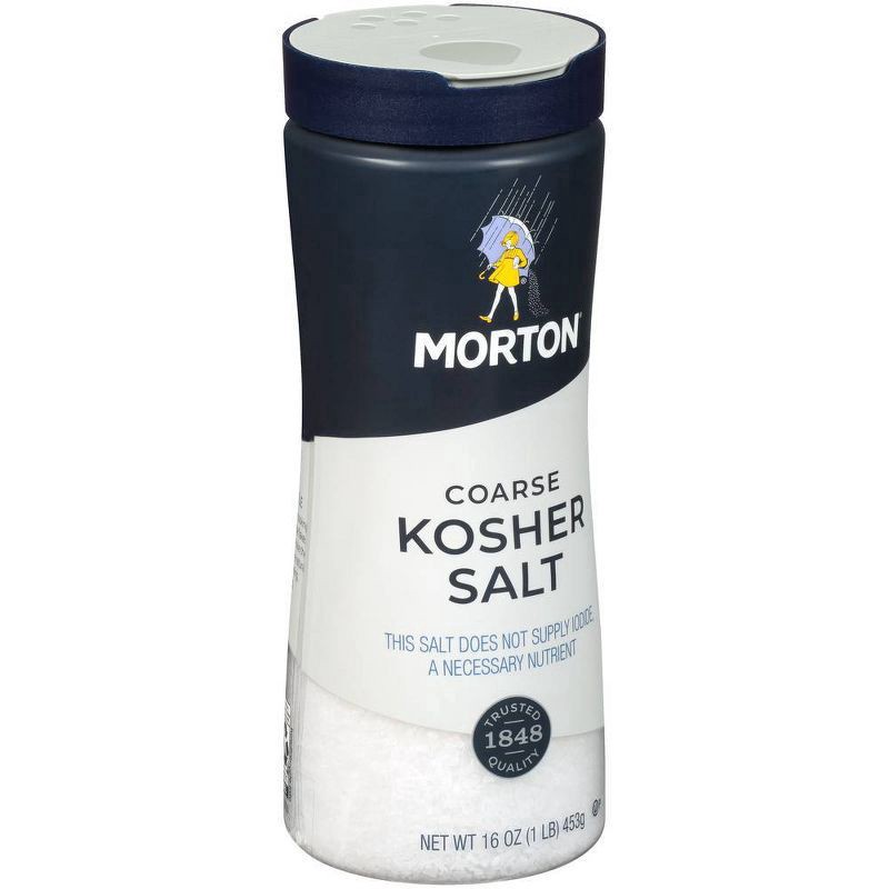 slide 10 of 10, Morton Coarse Kosher Salt - 16oz, 16 oz