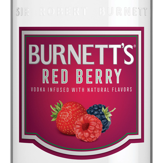 slide 2 of 2, Burnett's Vodka Flavors - Red Berry, 750 ml, 750 ml