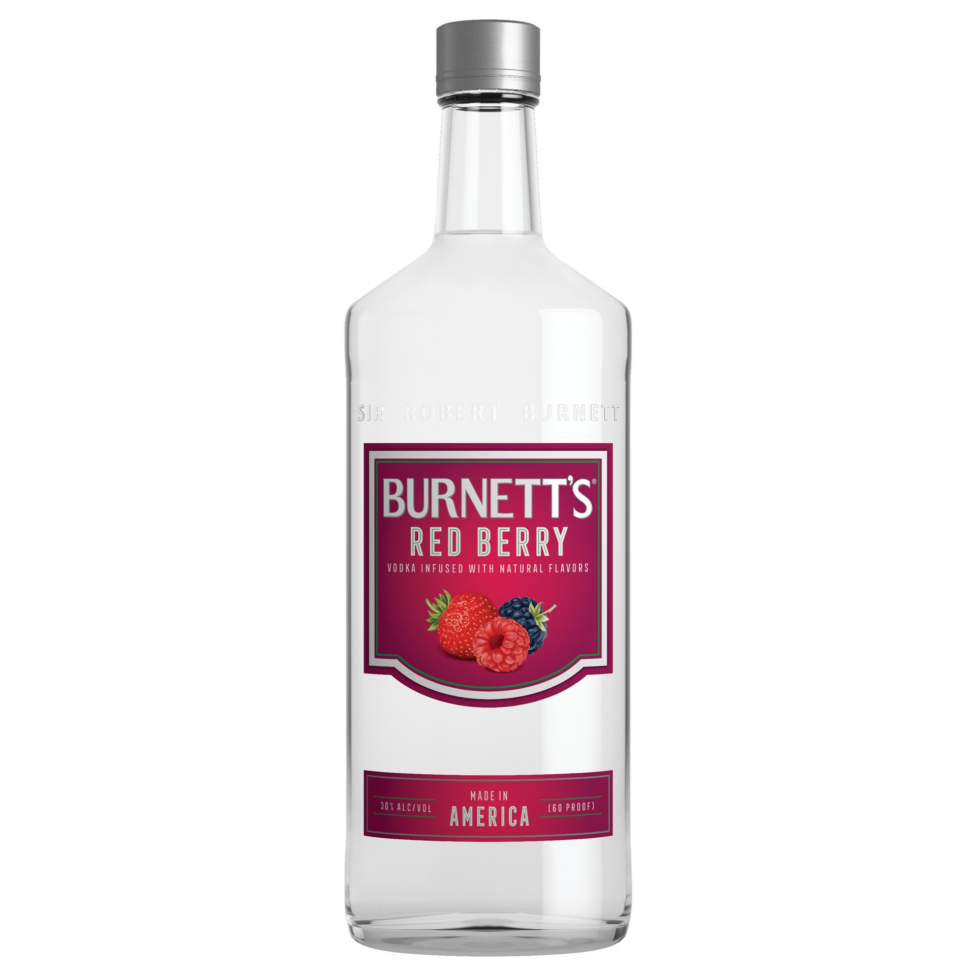 slide 1 of 2, Burnett's Vodka Flavors - Red Berry, 750 ml, 750 ml