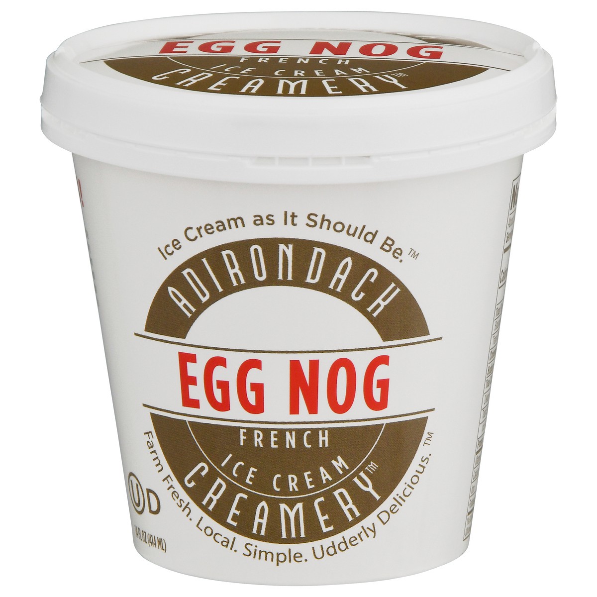 slide 1 of 9, Adirondack Creamery Egg Nog, 1 pint