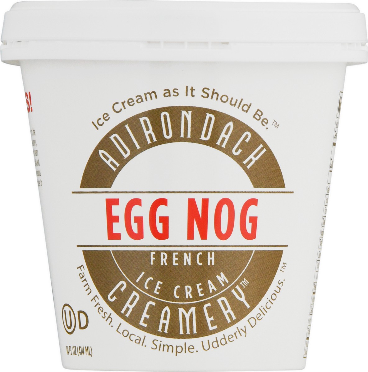 slide 1 of 9, Adirondack Creamery Egg Nog, 1 pint