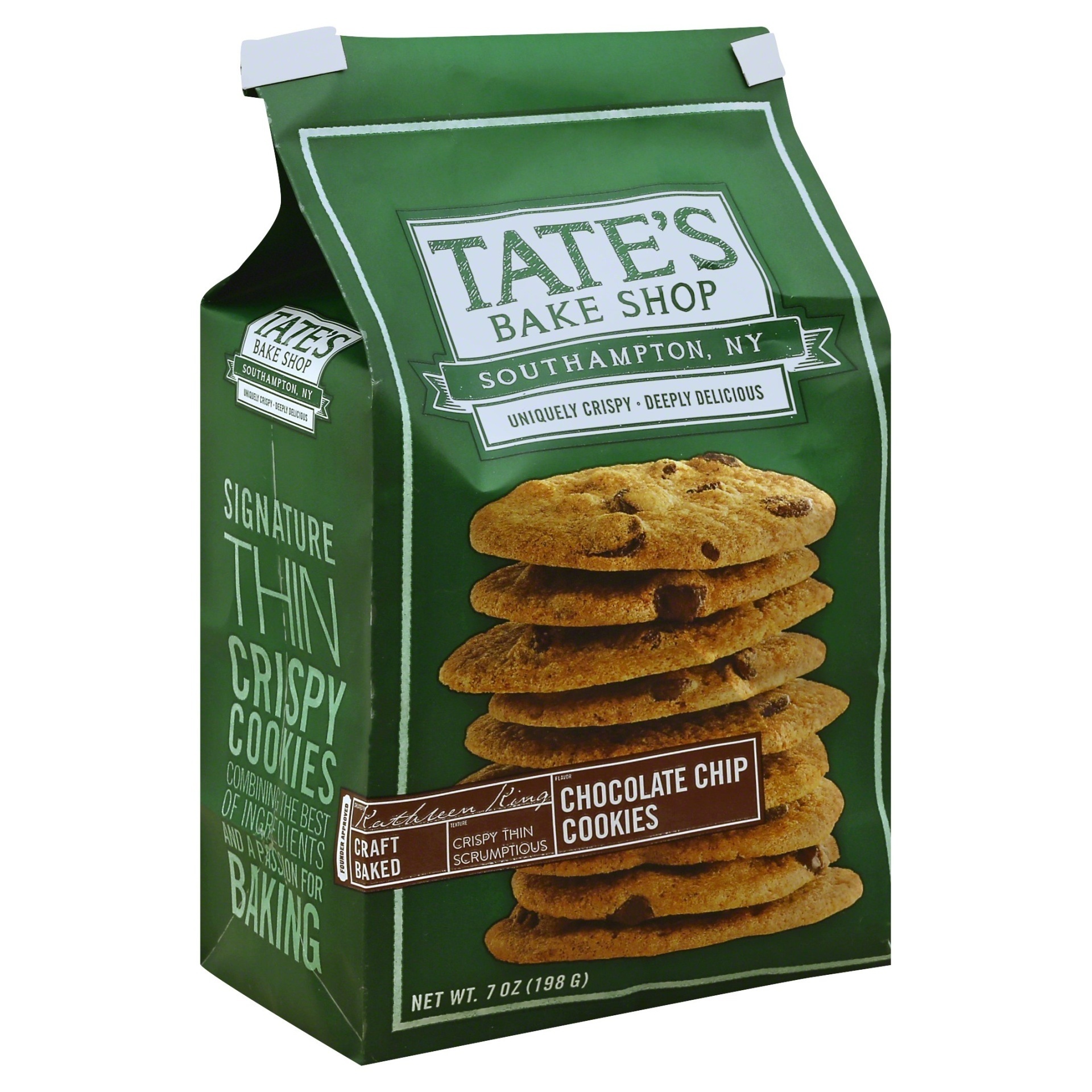 slide 1 of 2, Tate's Bake Shop Cookies, Dark Chocolate, Whole Wheat, 7 oz