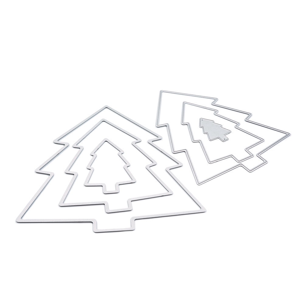 slide 3 of 3, Christmas Tree Cutting Die Set By Recollections, 5 in x 6.7 in