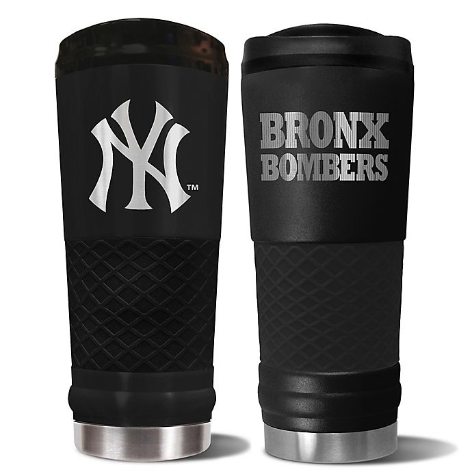 slide 1 of 1, MLB New York Yankees Powder Coated Stealth Draft Tumbler, 24 oz