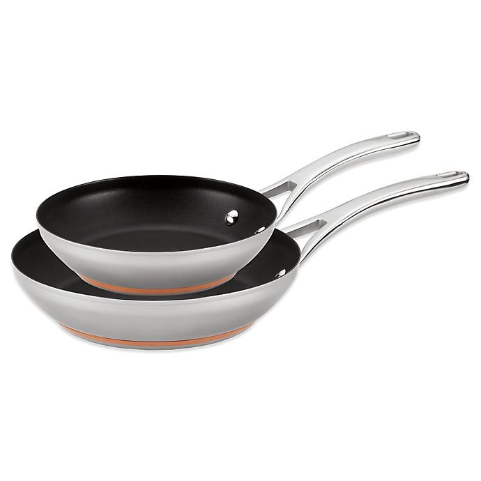 slide 1 of 2, Anolon Nouvelle Copper Stainless Steel French Skillet Twin Pack, 1 ct