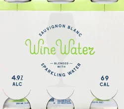 Wine Water 6 Pack Sauvignon Blanc Blended with Sparkling Water 6 ea