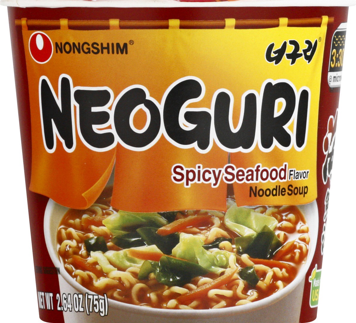 slide 6 of 9, Nongshim Spicy Seafood Flavor Noodle Soup 2.64 oz, 2.64 oz