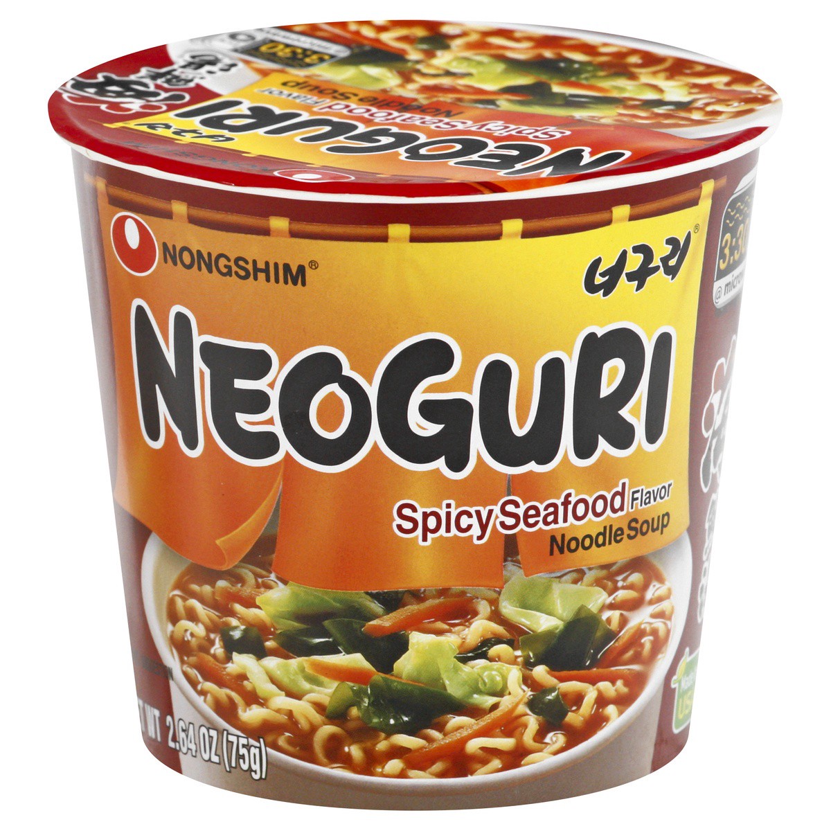 slide 1 of 9, Nongshim Spicy Seafood Flavor Noodle Soup 2.64 oz, 2.64 oz