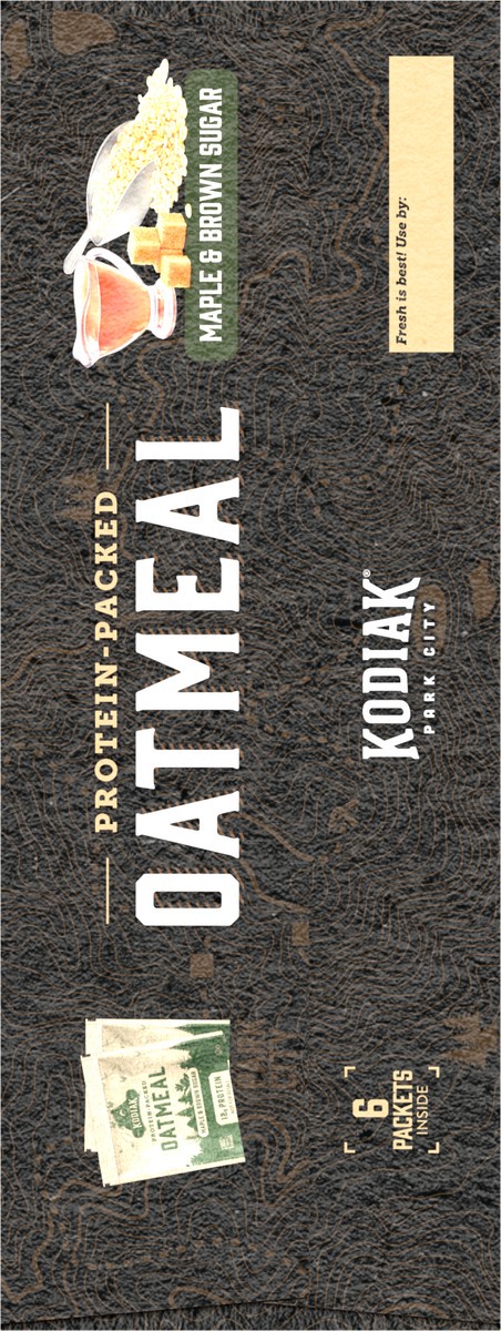slide 4 of 8, Kodiak Cakes Oatmeal Packets, Maple Brown Sugar, 6 ct, 10.58 oz