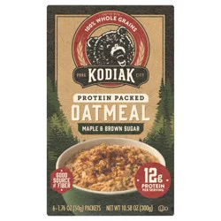 Kodiak Cakes Oatmeal Packets, Maple Brown Sugar, 6 ct