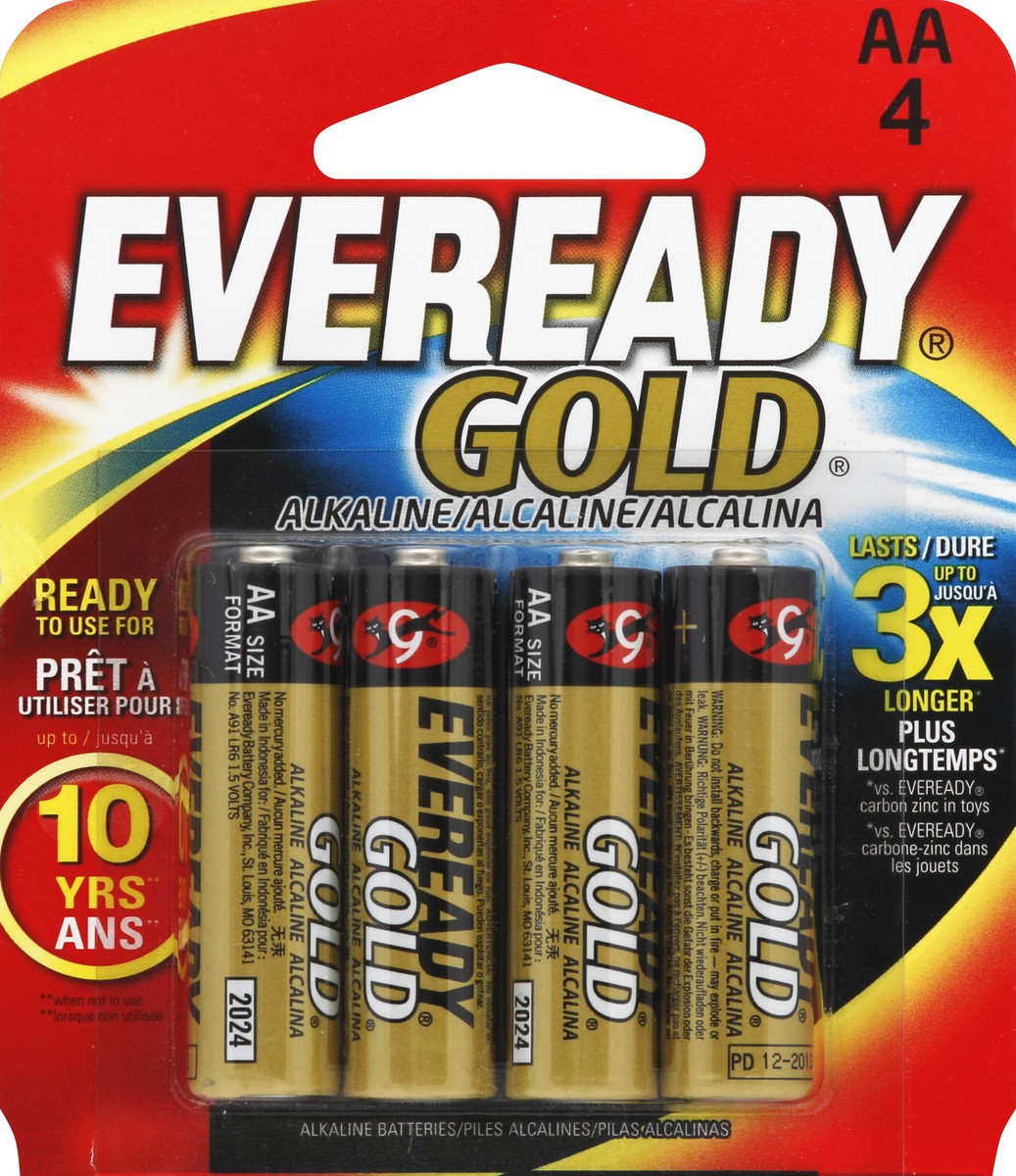 slide 1 of 4, Eveready Batteries 4 ea, 4 ct