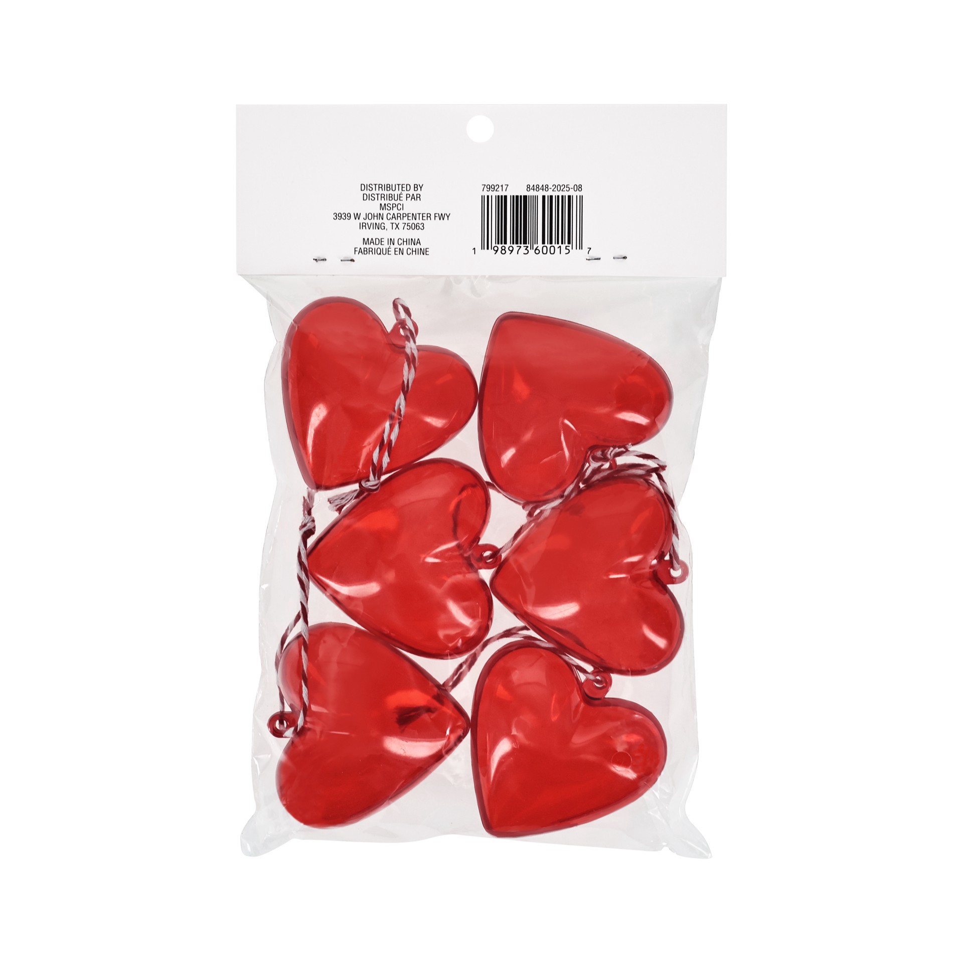 slide 3 of 3, 2.5" Red Heart Containers, 6ct. By Celebrate It, 6 ct