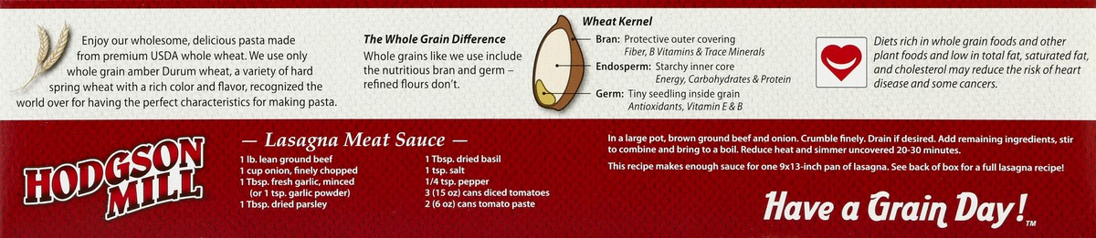 slide 3 of 4, Hodgson Mill Lasagna, Whole Wheat, 8 oz