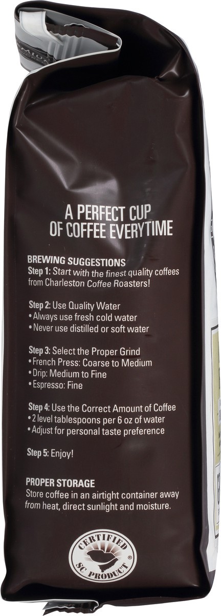 slide 6 of 9, Charleston Coffee Roasters Organic Dark Roast Ground Kiawah Coffee 12 oz, 12 oz