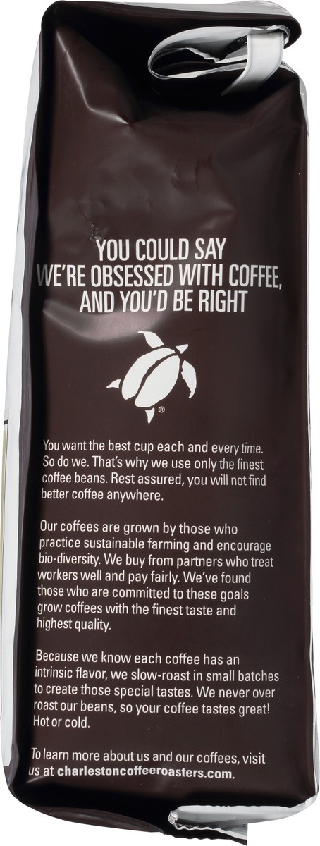 slide 4 of 9, Charleston Coffee Roasters Organic Dark Roast Ground Kiawah Coffee 12 oz, 12 oz