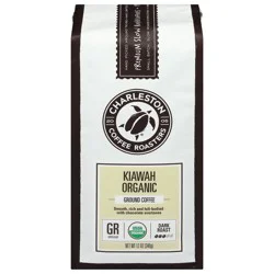Charleston Coffee Roasters Organic Dark Roast Ground Kiawah Coffee 12 oz