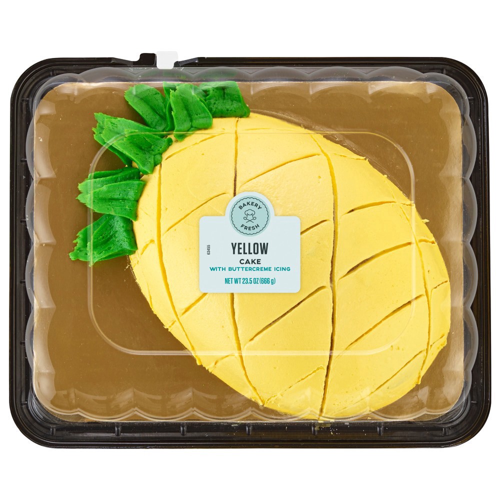 slide 1 of 1, Bakery Fresh Summer Buttercreme Pineapple Cake, 23.5 oz