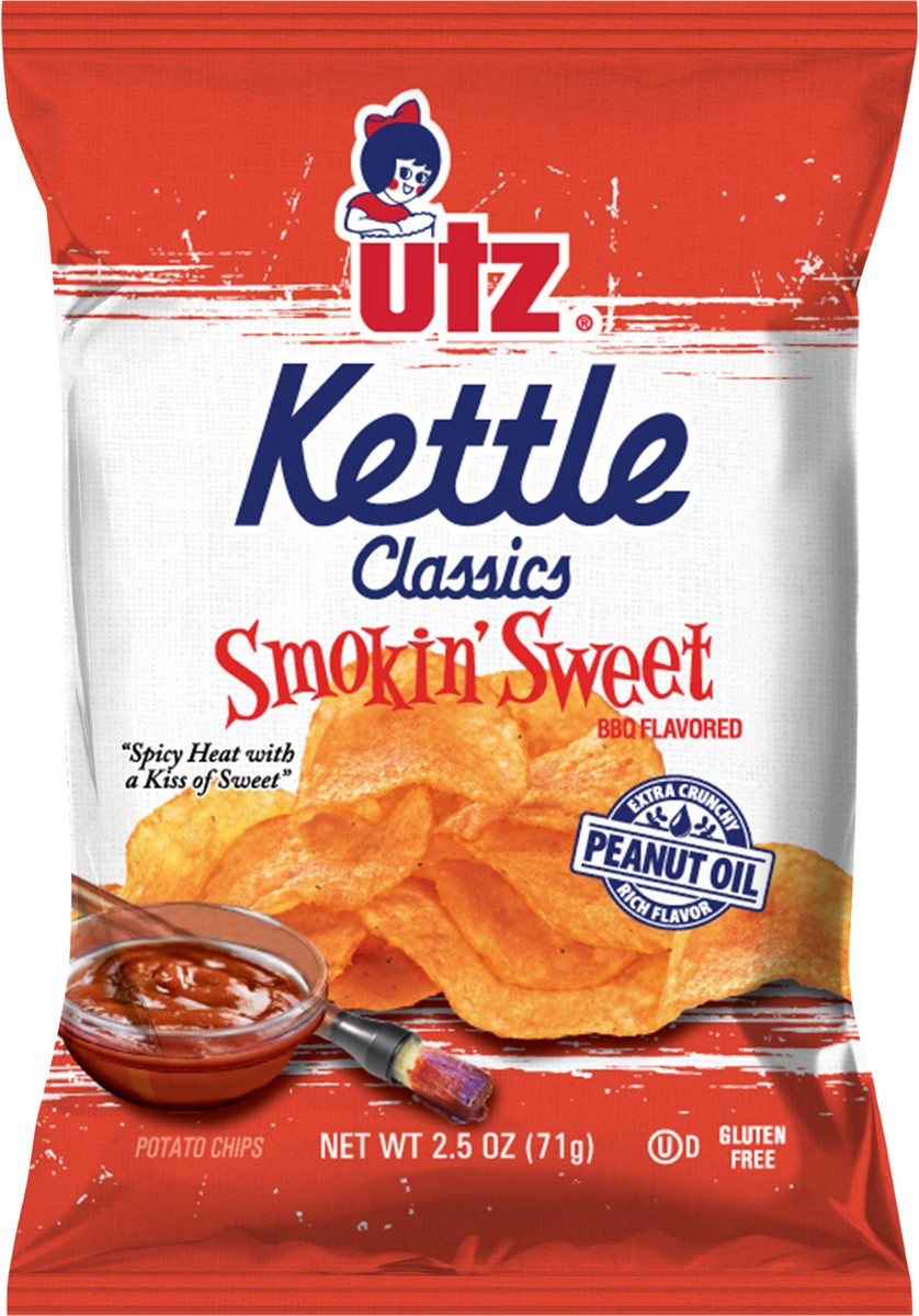 slide 8 of 10, Utz 2.5 oz Utz Kettle Classics Smokin' Sweet Potato Chips, 2.5 oz