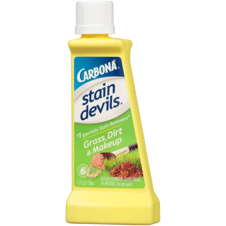 slide 3 of 6, Carbona Stain Devils 6 Grass, Dirt & Makeup Stain Remover 1.7 fl oz, 1.7 fl oz