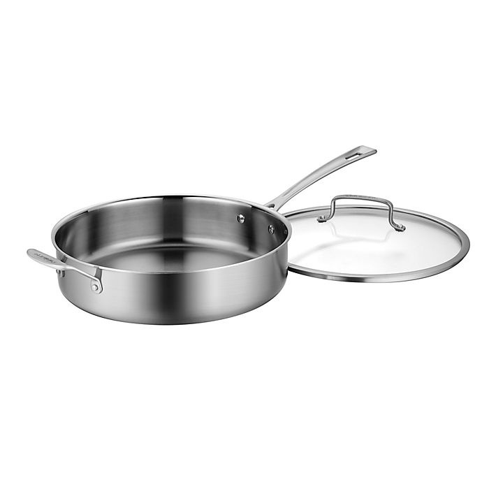slide 2 of 4, Cuisinart Chefs Classic Pro Stainless Steel Covered Saute Pan, 5.5 qt