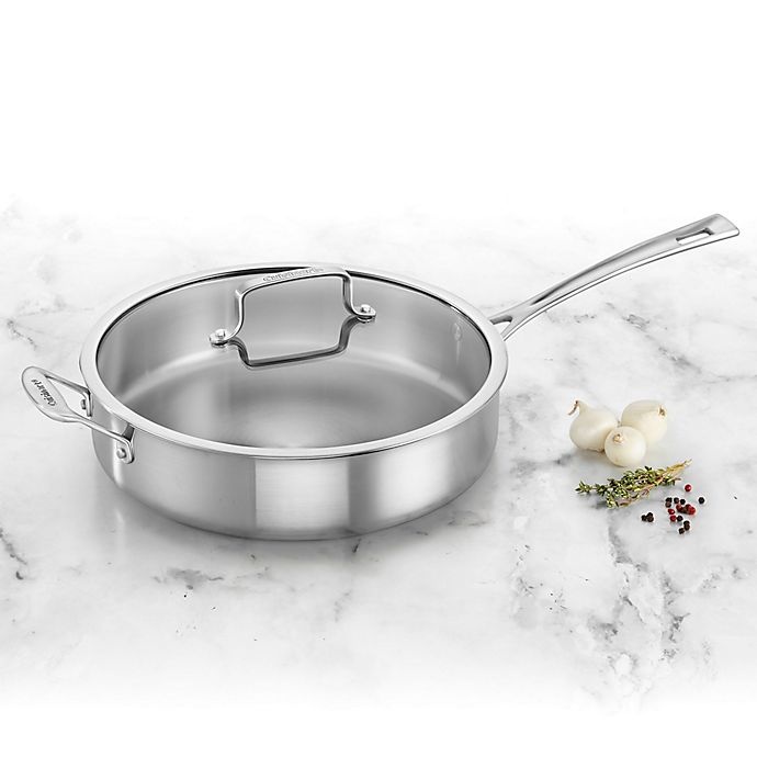 slide 3 of 4, Cuisinart Chefs Classic Pro Stainless Steel Covered Saute Pan, 5.5 qt