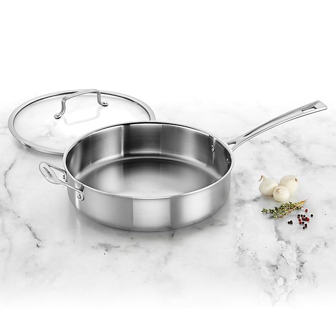 slide 4 of 4, Cuisinart Chefs Classic Pro Stainless Steel Covered Saute Pan, 5.5 qt