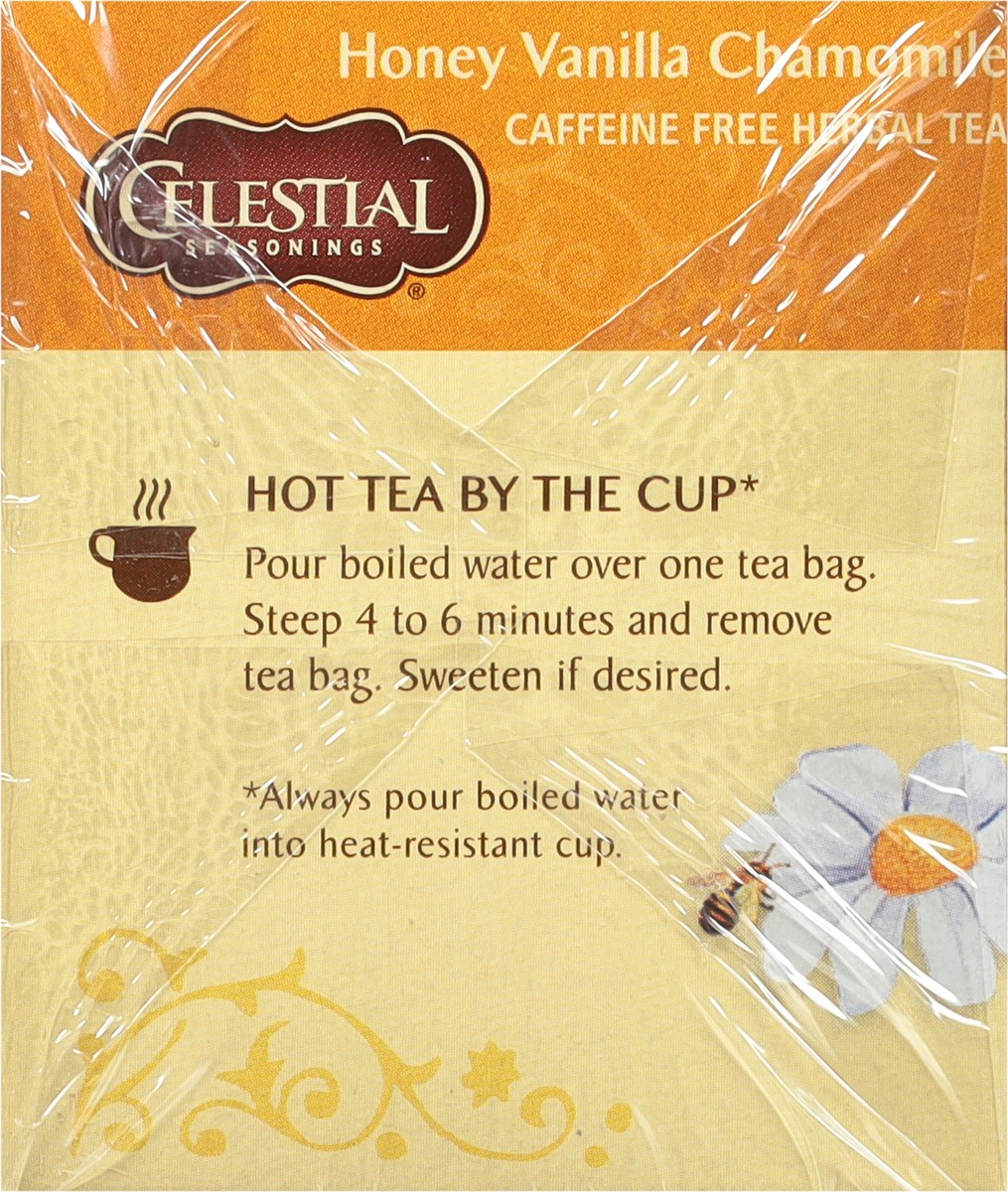 slide 6 of 8, Celestial Seasonings Caffeine Free Honey Vanilla Chamomile Herbal Tea, 20 ct