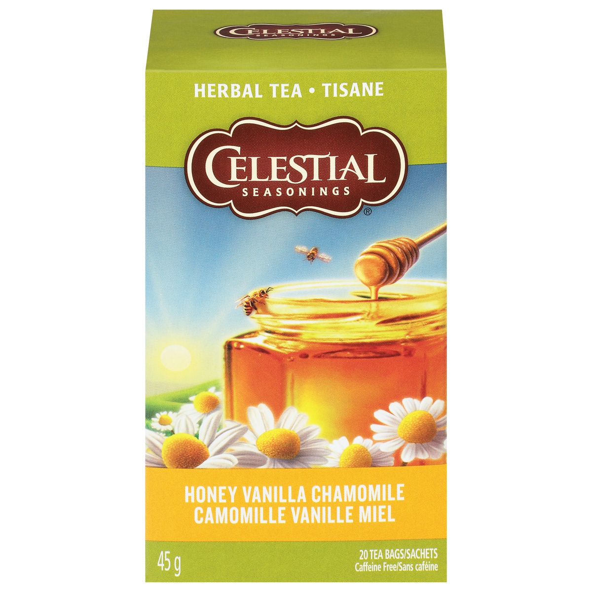slide 1 of 6, Celestial Seasonings Honey Vanilla Chamomile Caffeine-Free Herbal Tea, 20 ct
