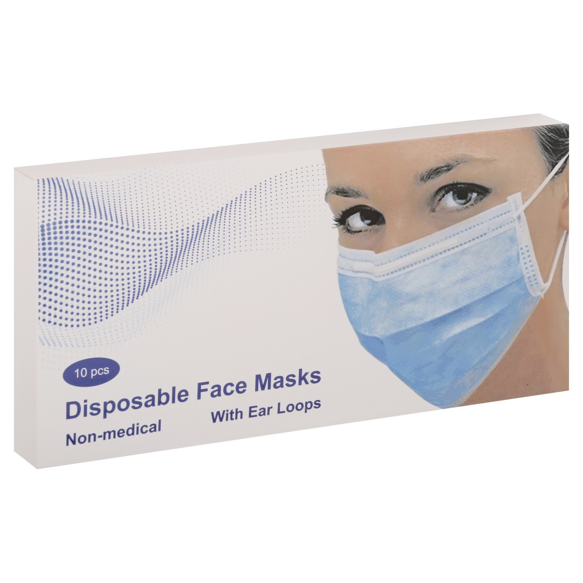 slide 2 of 9, Pinnacle Disposable Face Masks With Ear Loops, 10 ct