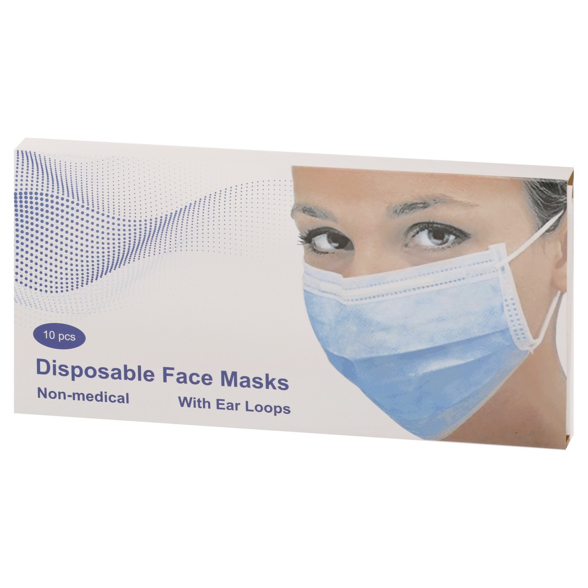 slide 3 of 9, Pinnacle Disposable Face Masks With Ear Loops, 10 ct