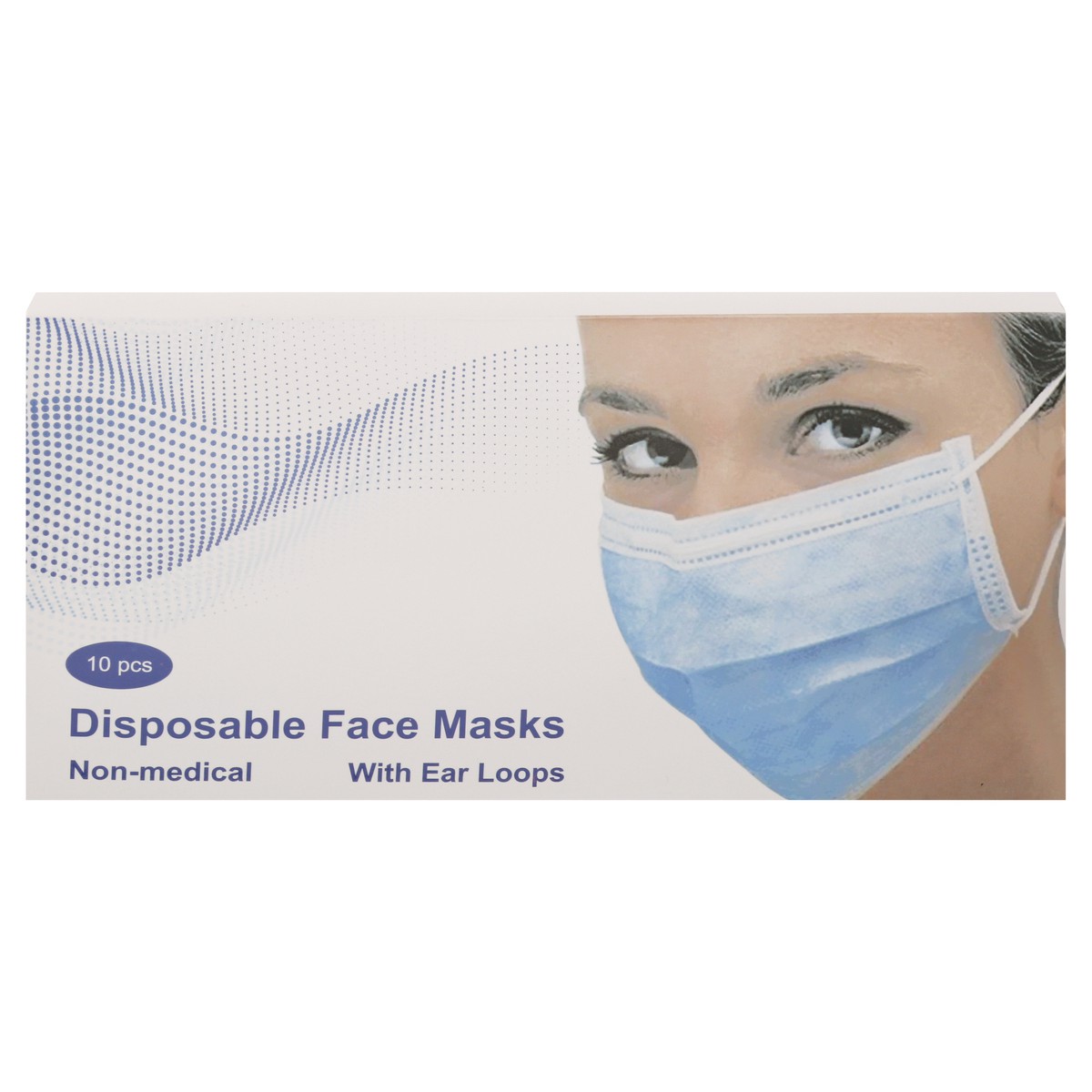 slide 1 of 9, Pinnacle Disposable Face Masks With Ear Loops, 10 ct