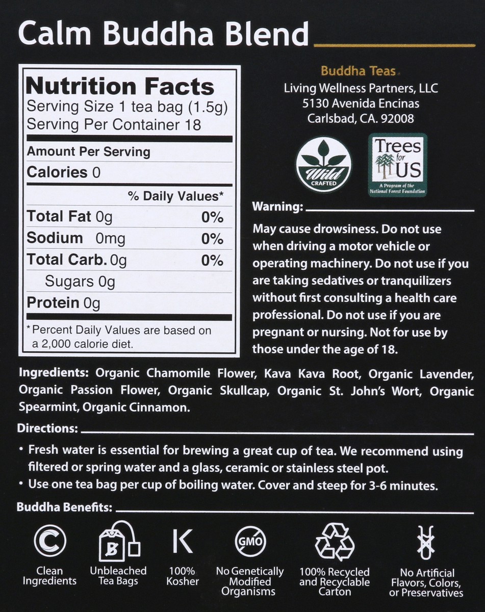slide 5 of 6, Buddha Bread Tea Calm Buddha Blend- 18 ct, 18 ct