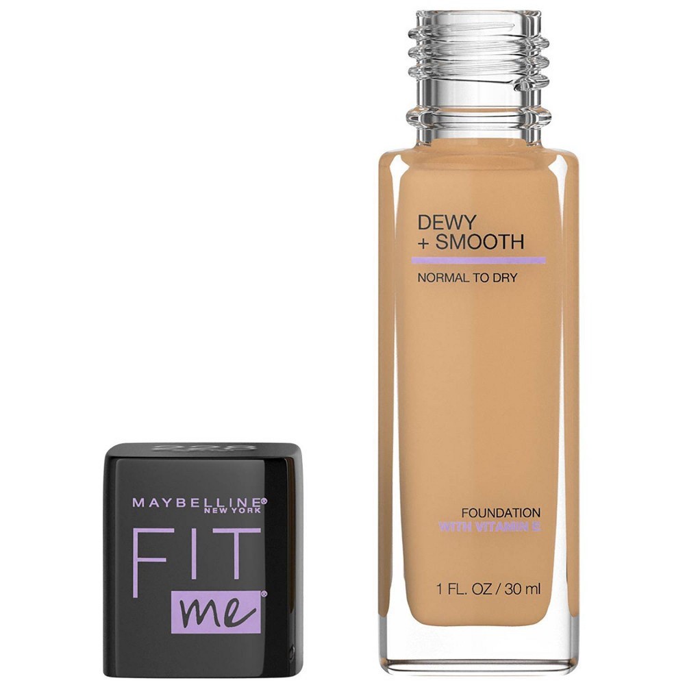 slide 3 of 6, Maybelline Fit Me Dewy + Smooth Foundation SPF 18 - 228 Soft Tan - 1 fl oz, 1 fl oz