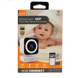 Mobicam MP Smart Baby & Nursery Monitoring Camera With Dual Band Motion Detection, 2-Way Audio, Night Vision, Dual-Band Wi-Fi (2.4/5GHz), BLE Connectivity, Fast 30-Second Setup