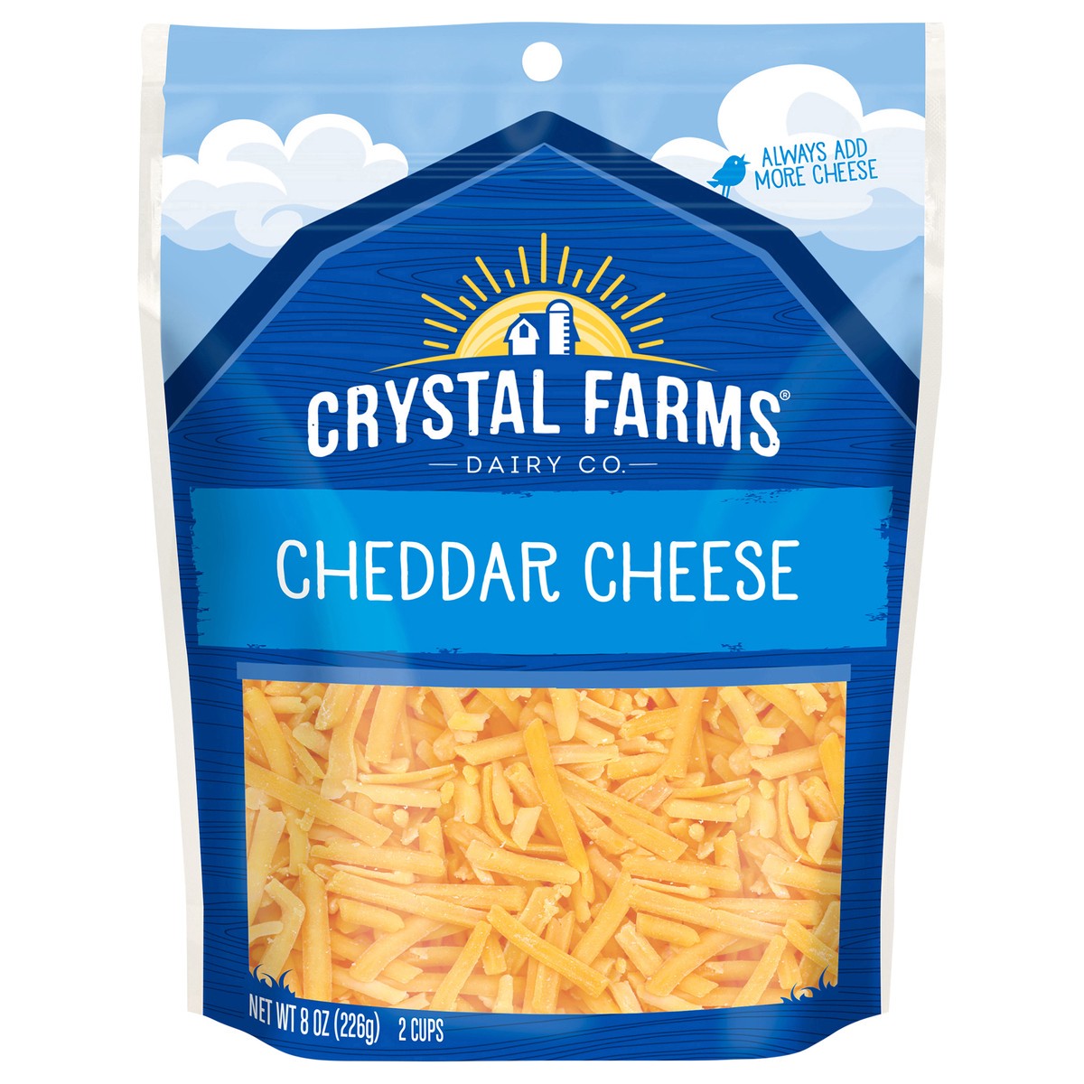 slide 1 of 1, Crystal Farms Cheese, 8 oz